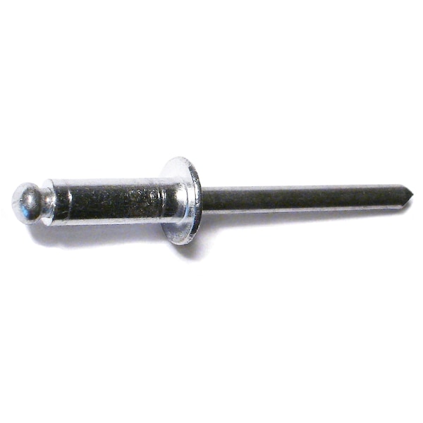 Midwest Fastener Blind Rivet, Dome Head, 3/16 in Dia., 19/32 in L, Aluminum Body, 25 PK 36275 - main